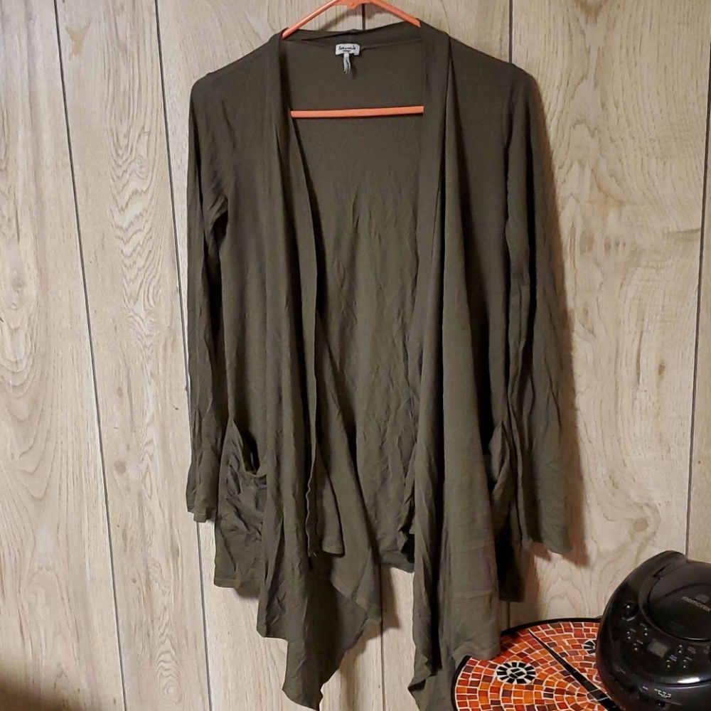Army green Splendid Cardigan size medium